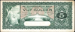 Curacao, PLNA11.1, P22, 5 Gulden 1939