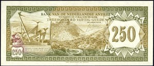 Netherlands Antilles, B212a, PLNA17.6a, P13a, 250 Gulden 1967