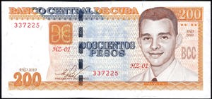 Cuba, P130r, B916az, 200 Pesos 2010, REPLACEMENT