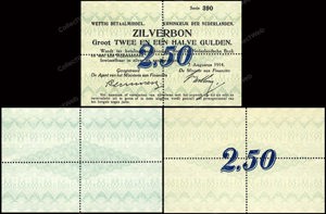 Netherlands, PL10.p1, PL10.p2, PL10.p3, P5p (3x), 3x 2½ Gulden 1914, PROOF (complete set)