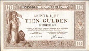 Netherlands, PL30a, P3A, 10 Gulden, 15 januari 1900