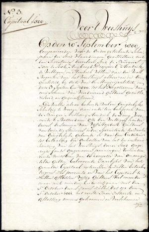 Weeshuis der Stad Vlaardingen, Obligatie, 500 Gulden, 10 September 1800