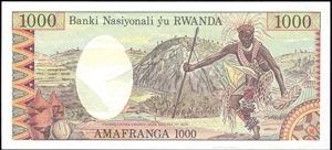 Rwanda, P14p, B114p, 1000 Francs, 1 January 1978, PROOF