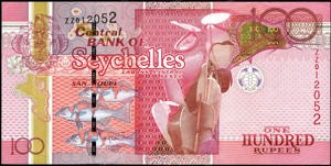 Seychelles, P44r, B417az, 100 Rupees 2011, REPLACEMENT