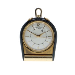 JAEGER LECOULTRE, Memovox, Gold-Plated, travel alarm clock, 1960's, unisex.