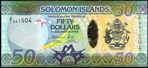 Solomon Islands, P35r, B224az, 50 Dollars (2013), sign. Rarawa/Fanega, REPLACEMENT