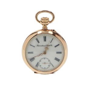 IWC Schaffhausen, Pocket watch, 18k Gold, Manual winding